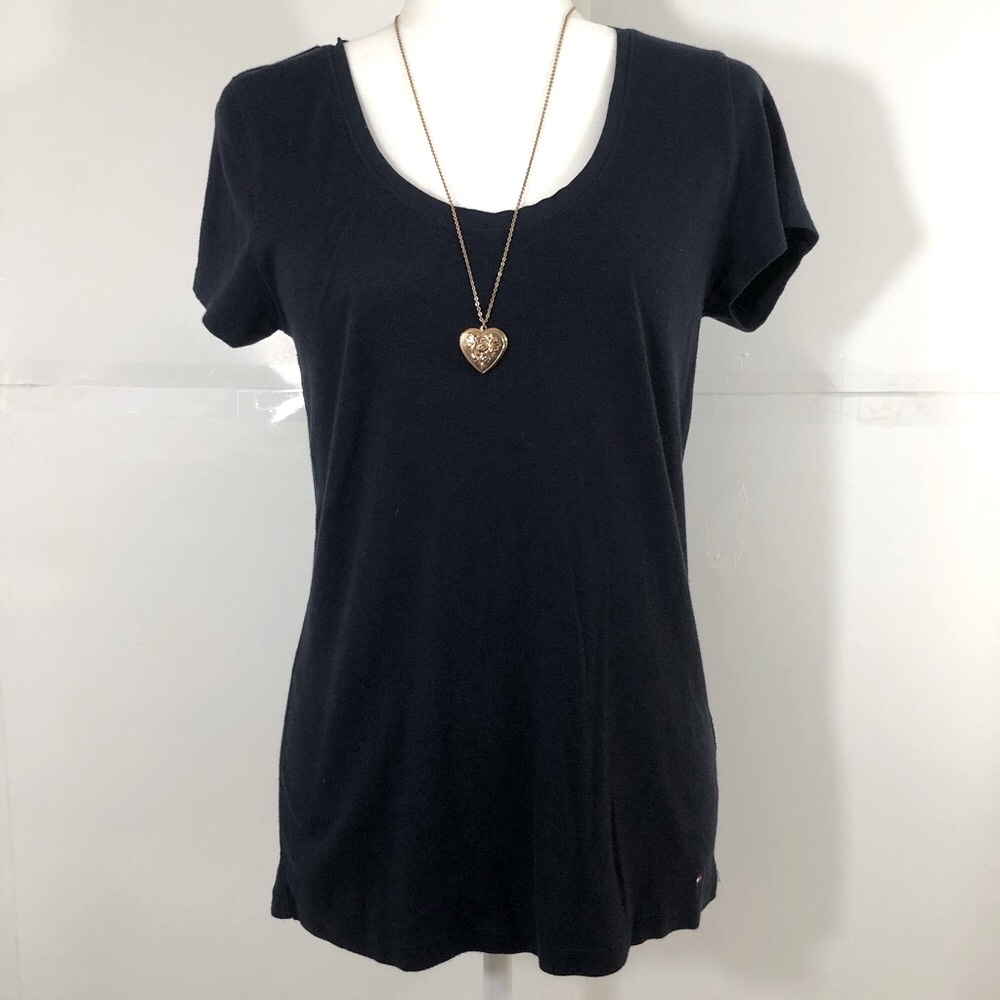 Tommy Hilfiger scoop-neck fitted tee